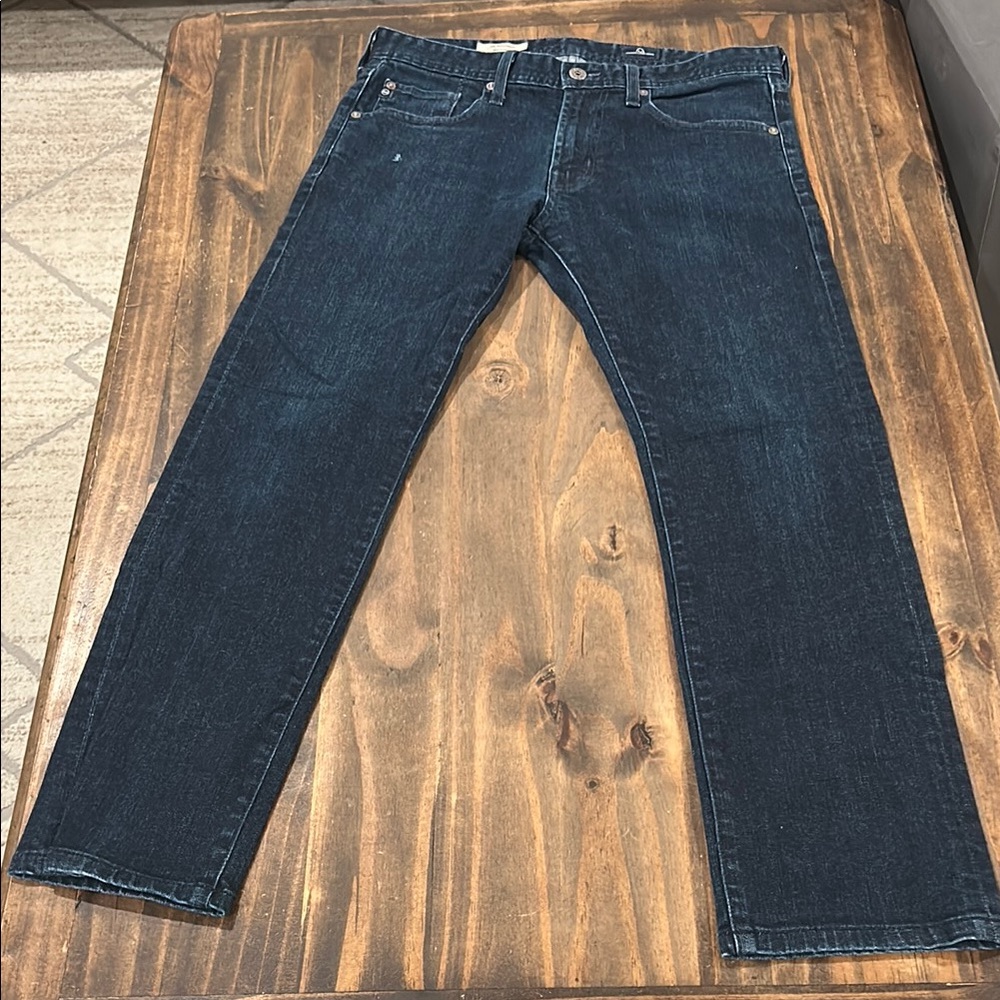 AG Adriano Goldschmied Dark Blue Ankle Jeans